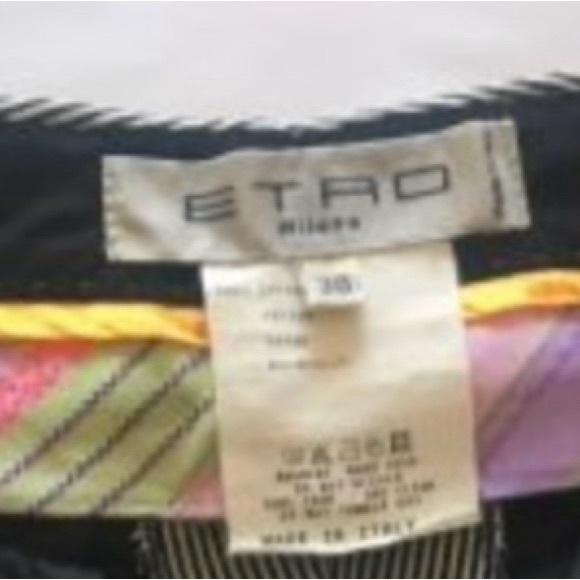 Etro Engineer Stripe Cropped Dress Pant - Picture 9 of 9